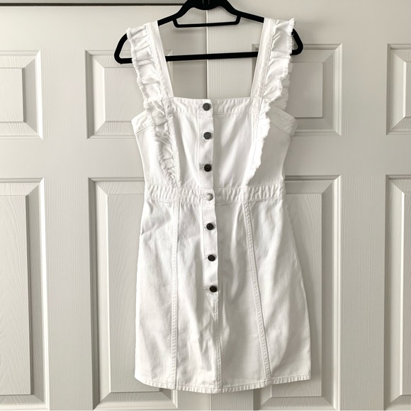 Cupcakes & Cashmere Galia White Denim Dress - Picture 3 of 7